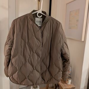 COS Women's Quilted Jacket - Brown